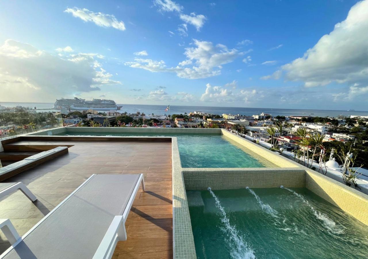 Brand New Condo With Rooftop Pool โกซูเมล ภายนอก รูปภาพ